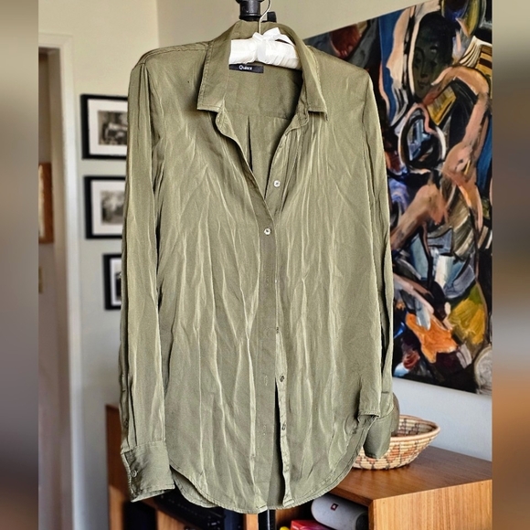 Quince Washable Stretch Silk Blouse - Picture 2 of 8